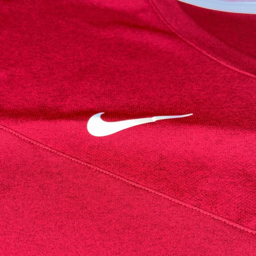 Nike Arkansas Razorbacks Dri-FIT On-Field Shirt Mens XL Red V-Neck Training Top